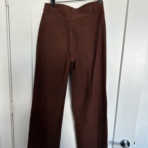 lululemon athletica city sleek 5 pocket high-rise wide leg full length pant
